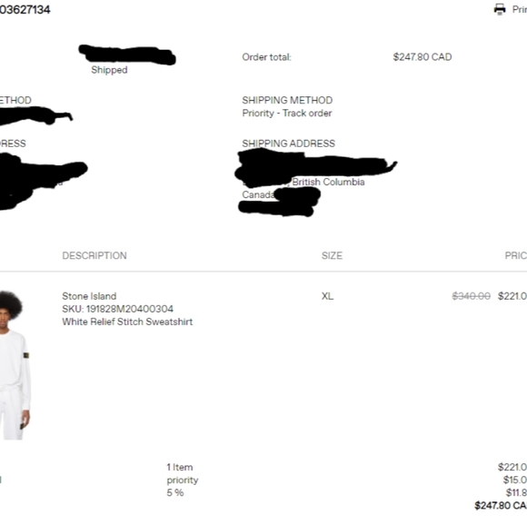 Stone island white sweatshirt - Picture 3 of 5